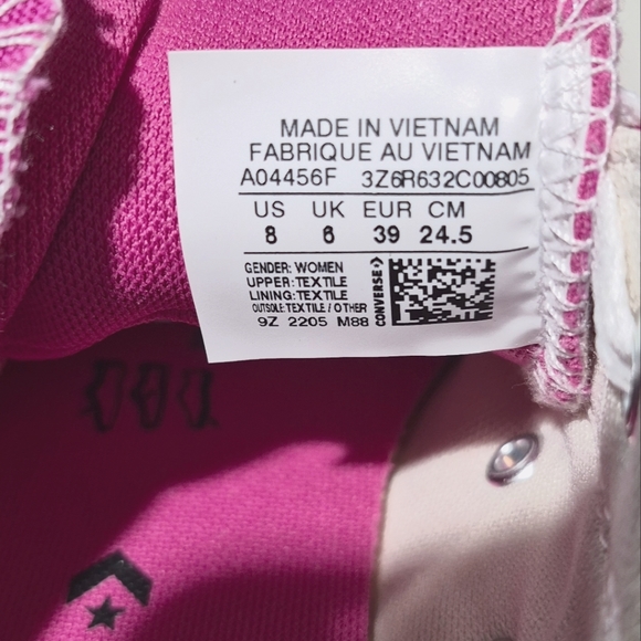 Converse All Star Madison OX Low Active Shoes 'Fuchsia' Womens 8 - Picture 5 of 8